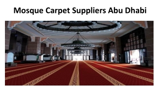 Mosque Carpet Suppliers Abu Dhabi