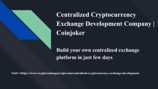 Build your own centralized exchange platform in just few days
