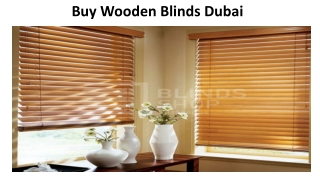 Buy Wooden Blinds Dubai