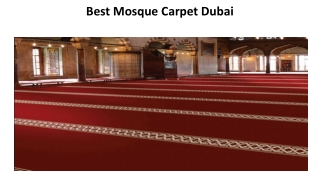 Best Mosque Carpet Dubai