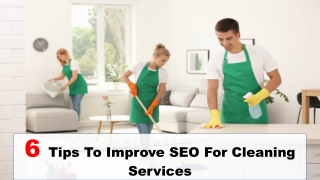 6 Tips To Improve SEO For Cleaning Services