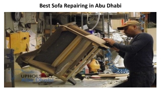Best Sofa Repairing in Abu Dhabi