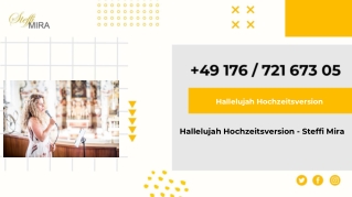 Hallelujah Hochzeitsversion - Steffi Mira