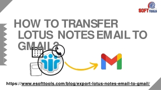 How to Transfer Lotus Notes Email to Gmail?