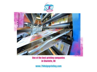 Five Qualities of The Best Printing Company in Charlotte NC