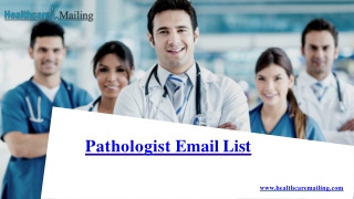 Pathologist Email List