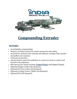 Compounding Extruder