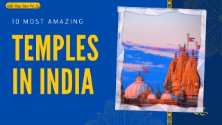 10 Most Amazing Temples in India
