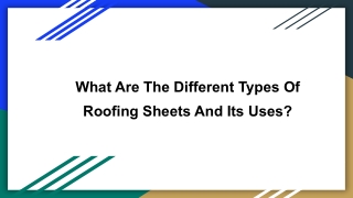 JSW Colour Coated Sheets