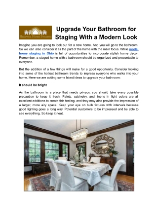 Hire Model Home Staging Service in Ohio - Helpful Home Staging