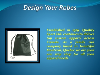 Design Your Robes