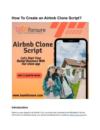 How To Create Airbnb Clone Script?