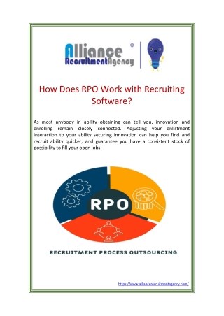How Does RPO Work with Recruiting Software