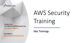 AWS Security Training - IDESTRAININGS