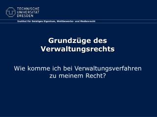 Grundzüge des Verwaltungsrechts