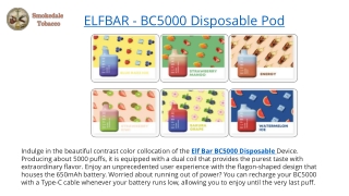 ELFBAR - BC5000 Disposable Pod