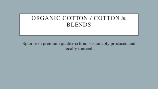 Woven Fabrics  Raw Material Suppliers  Organic Cotton Fabric Blends  ReshaMandi Ecosystem