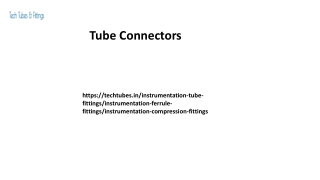 Tube Connectors Techtubes.in.....