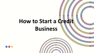 How to Start a Credit Business