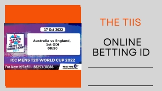 Best Betting id Site In T20 World Cup | 88253-38386 | The TIIS