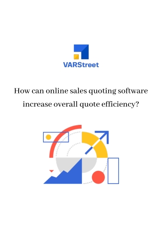 How can online sales quoting software increase overall quote efficiency