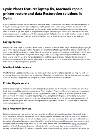 laptop service center delhi