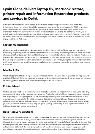 laptop repair service in delhi