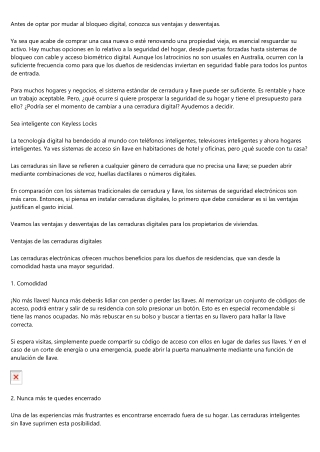 Los principales beneficios de emplear las cerraduras de teclado