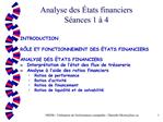 Analyse des tats financiers S ances 1 4