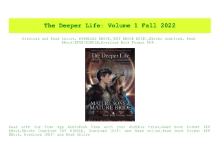 PDF) The Deeper Life Volume 1 Fall 2022 {PDF EBOOK EPUB KINDLE}