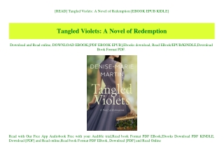[READ] Tangled Violets A Novel of Redemption [EBOOK EPUB KIDLE]