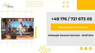 Hallelujah Deutsch Hochzeit - Steffi Mira