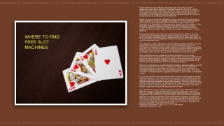 Where to Find Free Slot Machines 1