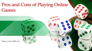 7. Pros and Cons of Playing Online Games