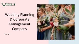Wedding & Event planner Company