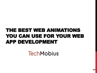 The best web animations you can use for your web app development