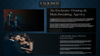 Upscale Matchmaking Services | Exquisiteintroductions.com