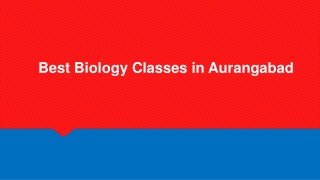 Best Biology Classes in Aurangabad