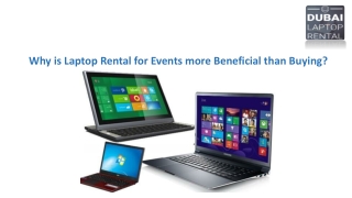 Rental laptops are more beneficial for events than buying laptops