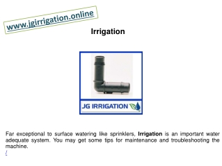 Irrigation