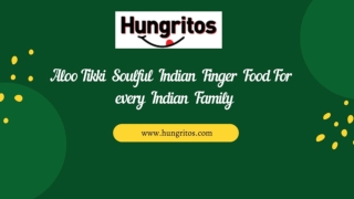 Aloo Tikki Soulful Indian Finger Food For every Indian Family