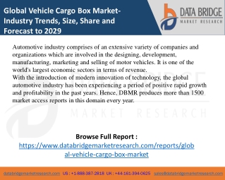 Global Vehicle Cargo Box Market- -  Automotive