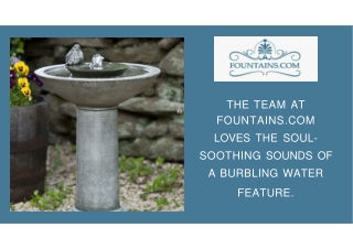 Outdoor Fountains - FOUNTAINS