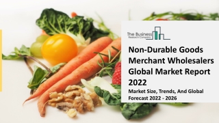 Non-Durable Goods Merchant Wholesalers Market Growth, Business Analysis 2031