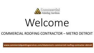COMMERCIAL ROOFING CONTRACTOR – METRO DETROIT