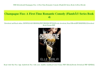 PDF [Download] Champagne Fizz A First-Time Romantic Comedy (FlambÃƒÂ© Series Book 4) [Free Ebook]