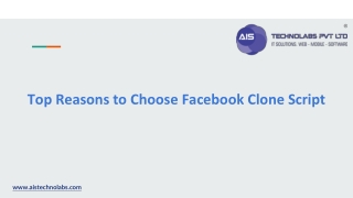 Top Reasons to Choose Facebook Clone Script