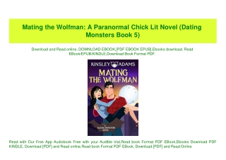 PDF) Mating the Wolfman A Paranormal Chick Lit Novel (Dating Monsters Book 5) (DOWNLOAD E.B.O.O.K.^)