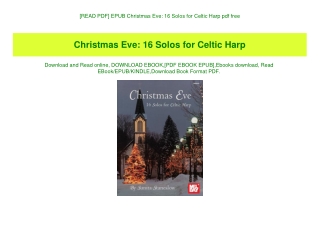 [READ PDF] EPUB Christmas Eve 16 Solos for Celtic Harp pdf free
