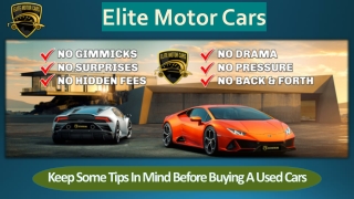 Best Used Car Dealer in New Jersey – Elite Motor Cars